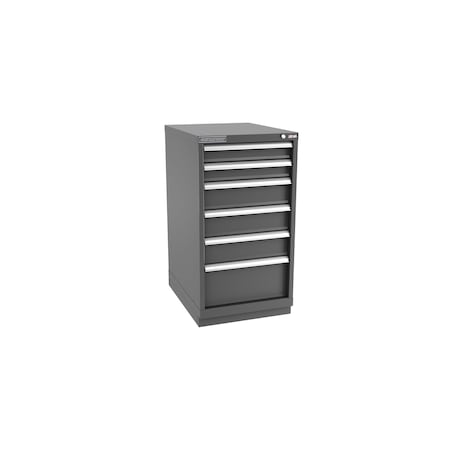 Champion Tool Storage Modular Drawer Cabinet, 6 Drawer, Dark Gray, Steel, 22 in W x 28-1/2 in D x 41-3/4 in H N18000601ILCFTB-DG
